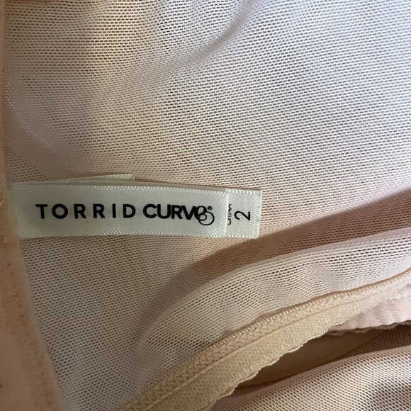 Torrid Curve Pink Floral Embroidered Longline Underwire Bralette Size 2X - Picture 3 of 4